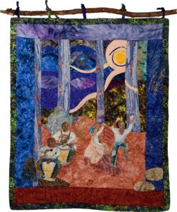Daedalus, Helen Butler, Art quilt, 36 x 45 inches